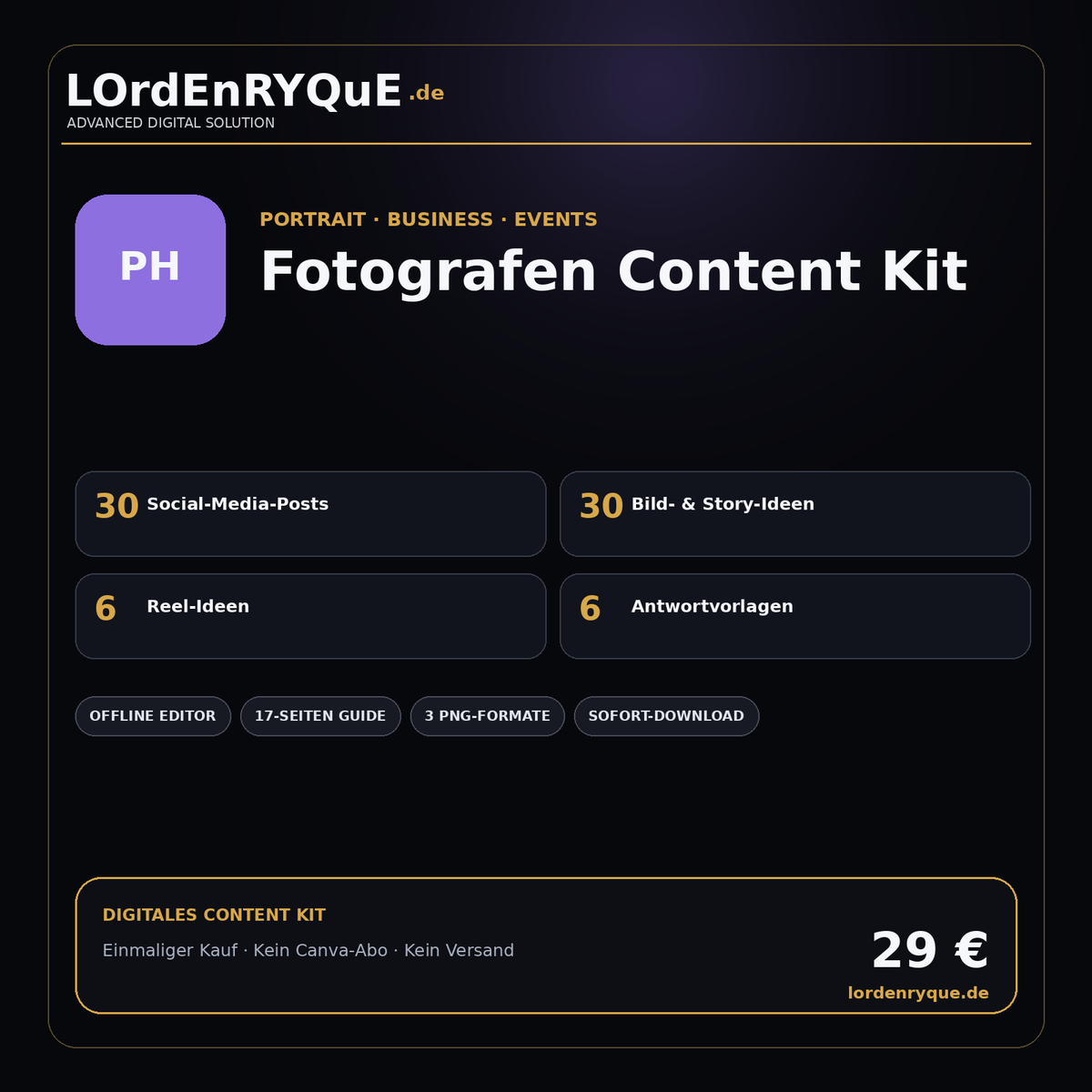 Content-Ideen für Fotografen