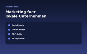 Digitale Content Kits für lokale Unternehmen