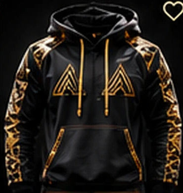 ATTA Gold Edition Herren Hoodie – bestehende Designreferenz, noch kein bestätigtes Fertigprodukt