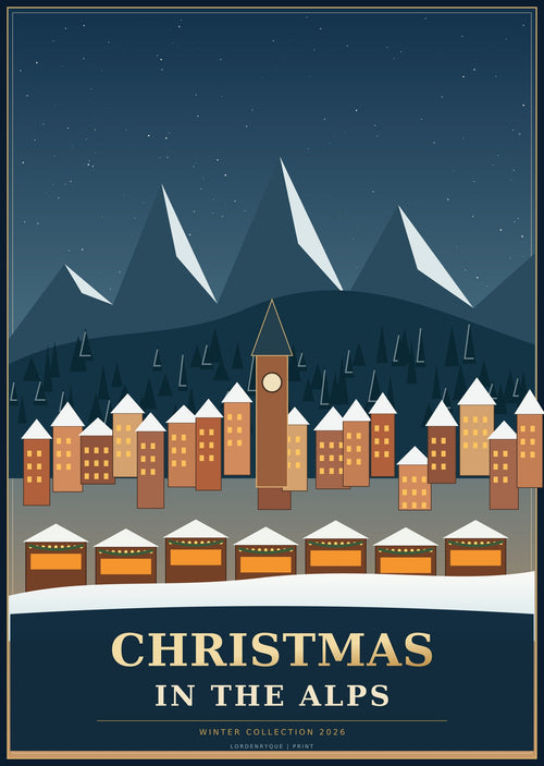 Christmas in the Alps Fine Art Poster – LOrdEnRYQuE PRINT