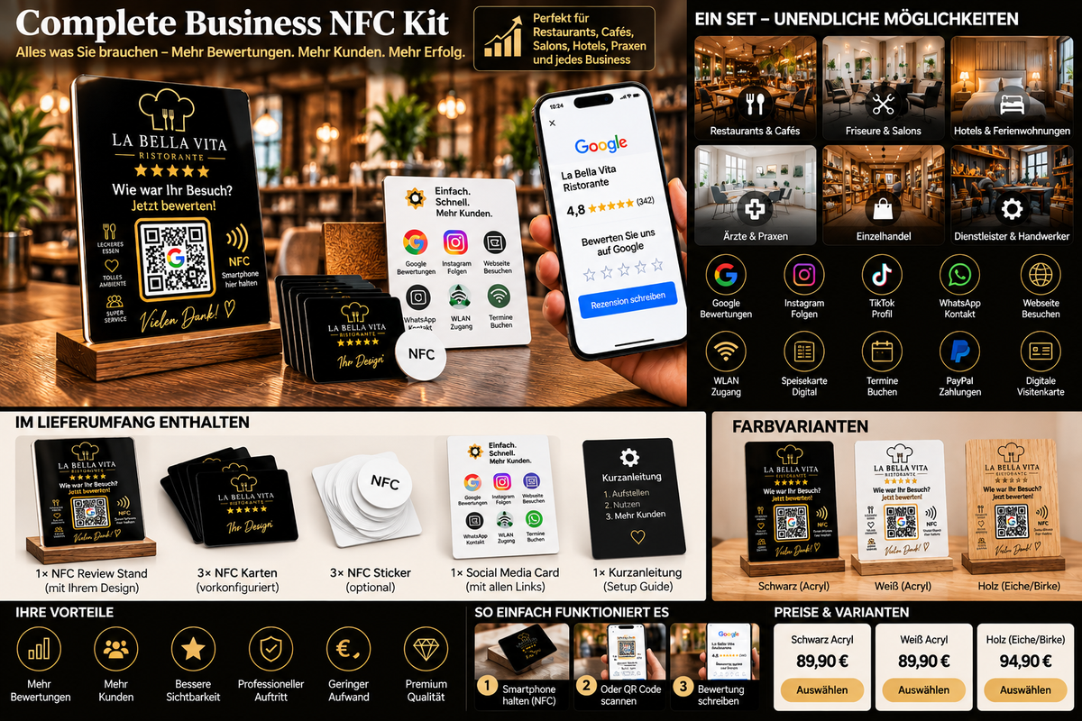 Complete Business NFC Kit – Lieferumfang, Einsatzbereiche, Varianten und Vorteile