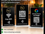Smart Hospitality Kit – WiFi, Menü und Review Aufsteller im Detail