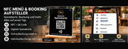 NFC Menü und Booking Aufsteller – digitale Speisekarte und Buchung per Smartphone